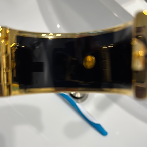 Elegant Gold and Blue Women's Bracelet - Picture 3 of 8